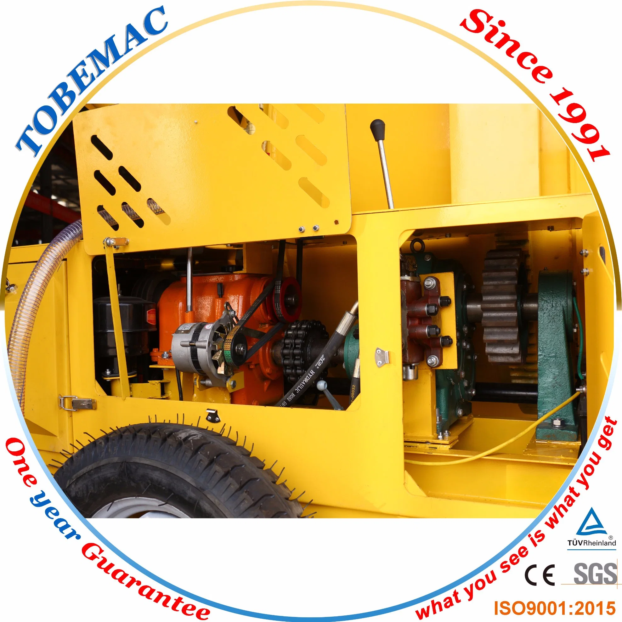 Tobemac Jzc500 com motor diesel da bomba de concreto