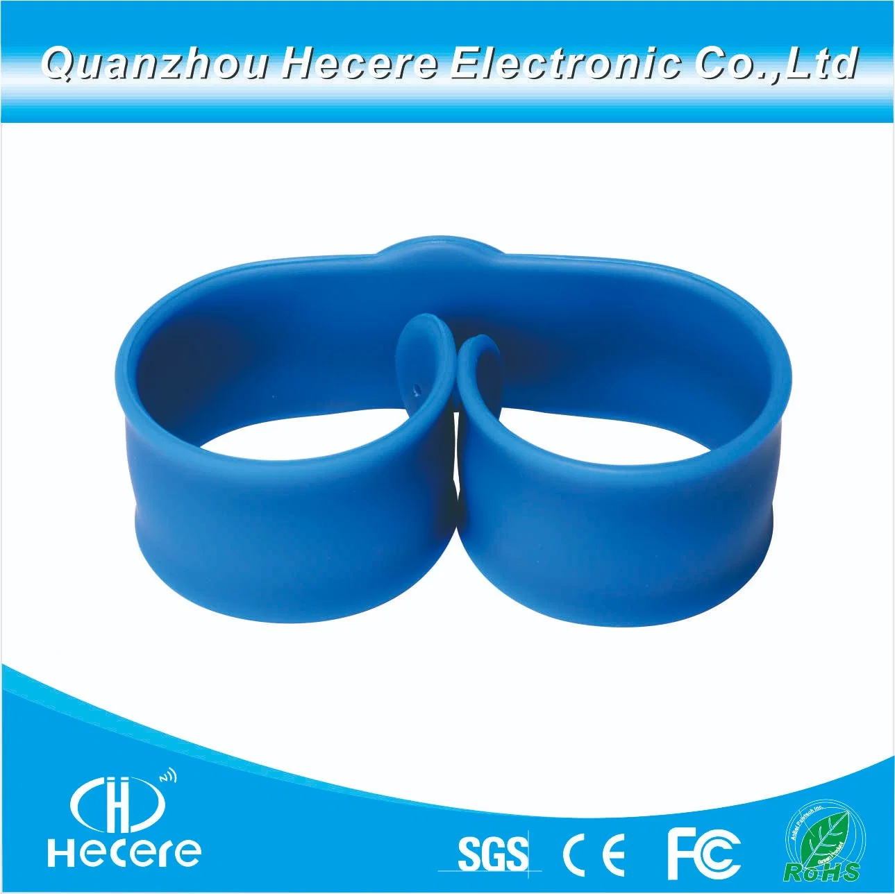 Top Qualify 13.56MHz ISO14443A NFC Tag213 RFID Slap Silicone Wristband