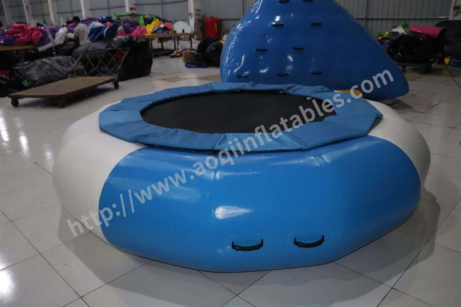 PVC Tarpaulin schwimmende Wasser Aufblasbares Bungee Trampolin zum Verkauf (AQ3409)