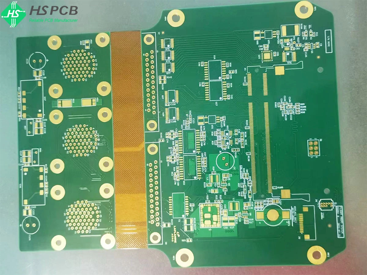 Cubreobjetos Pi Plus adhesivo Acero/refuerzo Ciego enterrado Vias rígido-Flex PCB Fabricante de la Junta