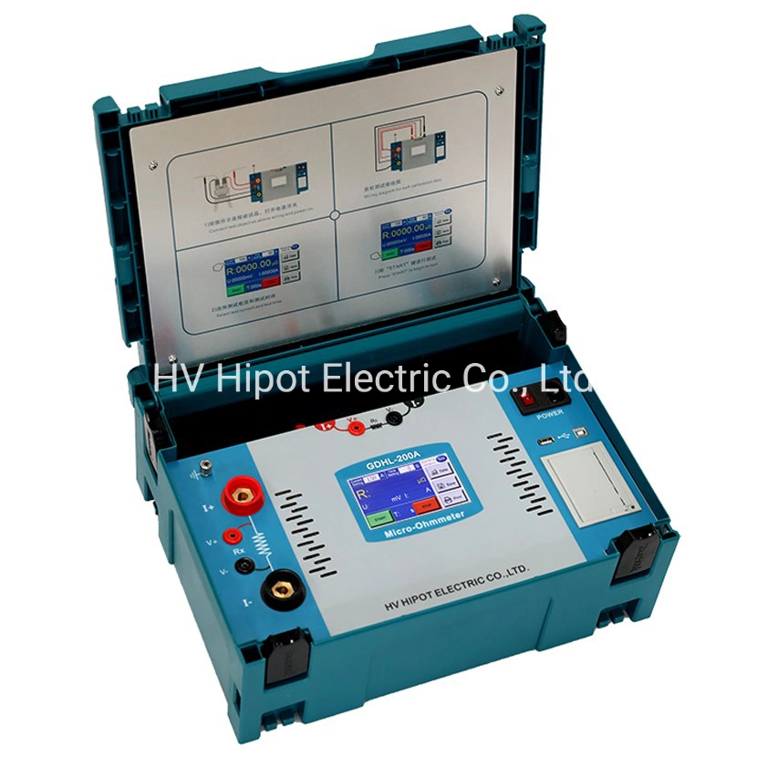 GDHL-200una resistencia de bucle Micro-Ohmmeter/medidor de resistencia de contacto