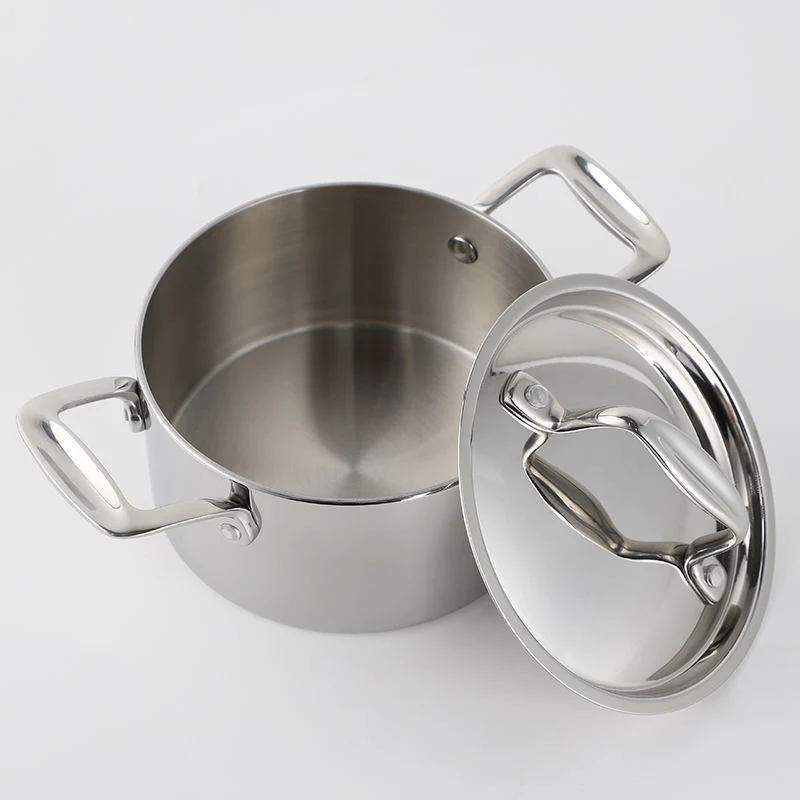 Best Quality FRI-Ply Stainless Steel Mini Casserole Copping Pot with Stainless Steel Lid and Handle