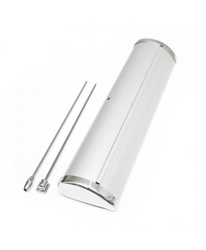 Einziehbarer Aluminiumrahmen A3/A4 Mini Tischbanner, hochklappbar Anzeigen