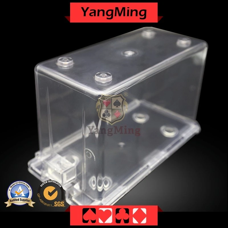 Casino Poker Table Card Holder/ Box for 8 Deck Playing Cards Deck Card Vault Normal Discard Box (YM-DM01)