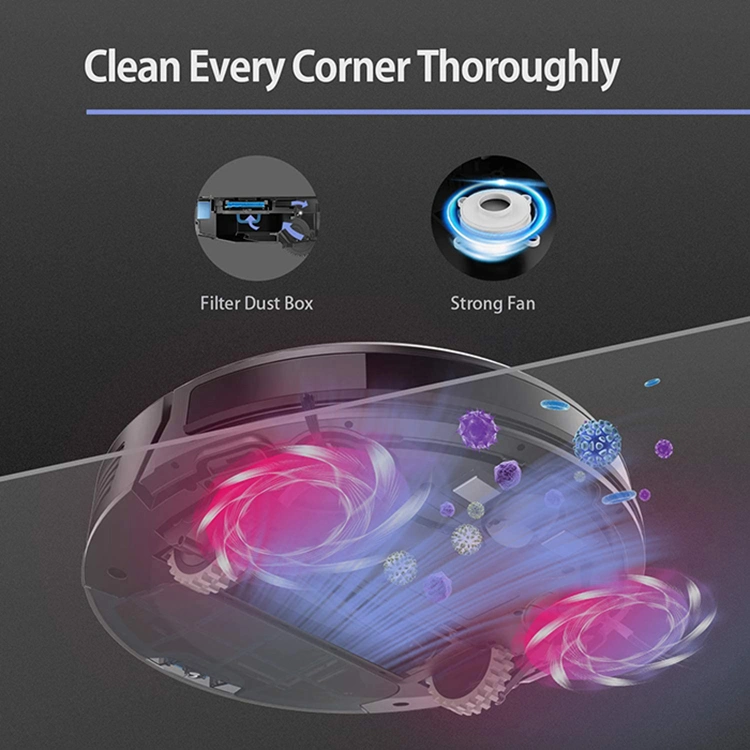 Liyyou Lrt720 Robot Vacuum Cleaner, Wi-Fi Connection, Self-Charging Ideal for Pet Hair, Carpet, Hard Floor