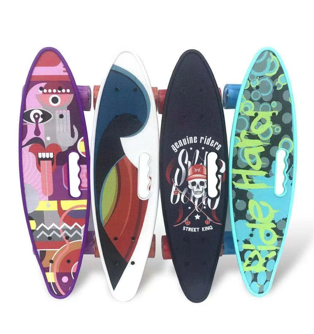 لوحة السمك البلاستيكية Retro Cruiser Skateboard