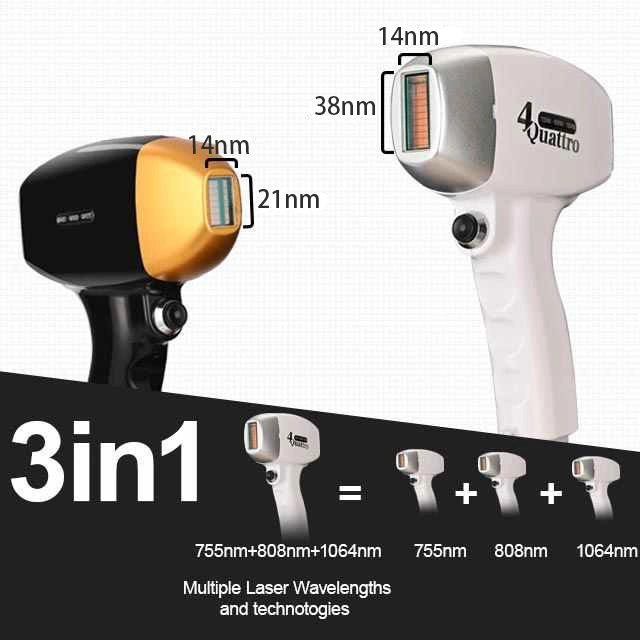 TUV Medical Aprovado pela CE vertical de alta potência de grande dimensão no local Diodo a laser de 808 a remoção dos pêlos Diodo Equipamentos Beleza 755 808 1064 Nm