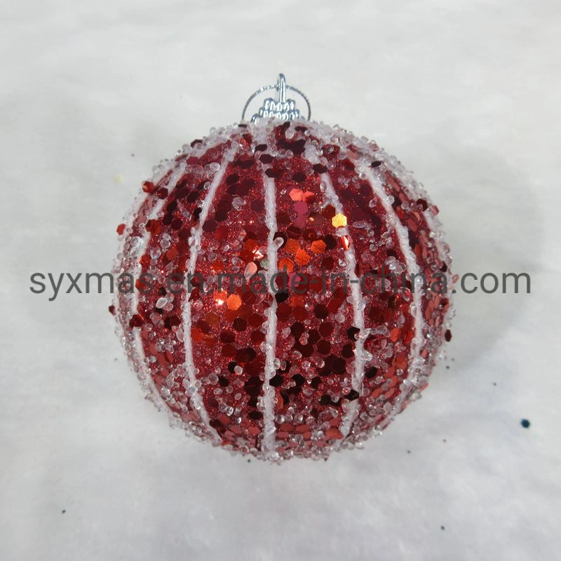 Christmas Foam Ball Christmas Tree Ornaments Noel Party Hanging Styrofoam Bauble Gifts for Home Wedding Party Supplies