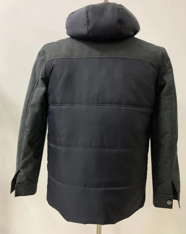 Herren Winter Oberbekleidung Mantel Mode Bekleidung Daunenjacke Mit Kapuze Mit Brusttaschen