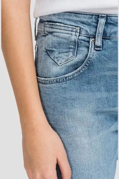 La fabricación de fábrica de señoras de la etiqueta en blanco Pantalones Ropa deportiva al aire libre Pista de Invierno de traje Casual moda desgaste resistente Denim Jeans