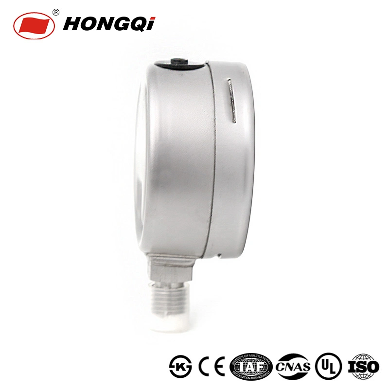 Hongqi Brand Laser Welding 304 Stainless Steel Pressure Gauge