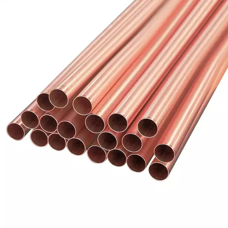 Tubos flexíveis de cobre C11000 C12000 de 20 mm e 60 mm, vendidos a quente Tubos de cobre tubo de isolamento de borracha para tubo de cobre