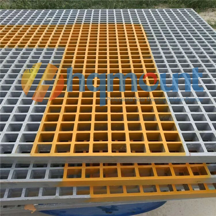 40*40*30mm Solar Penal Molded Trench Drain FRP GRP Grating Walkway