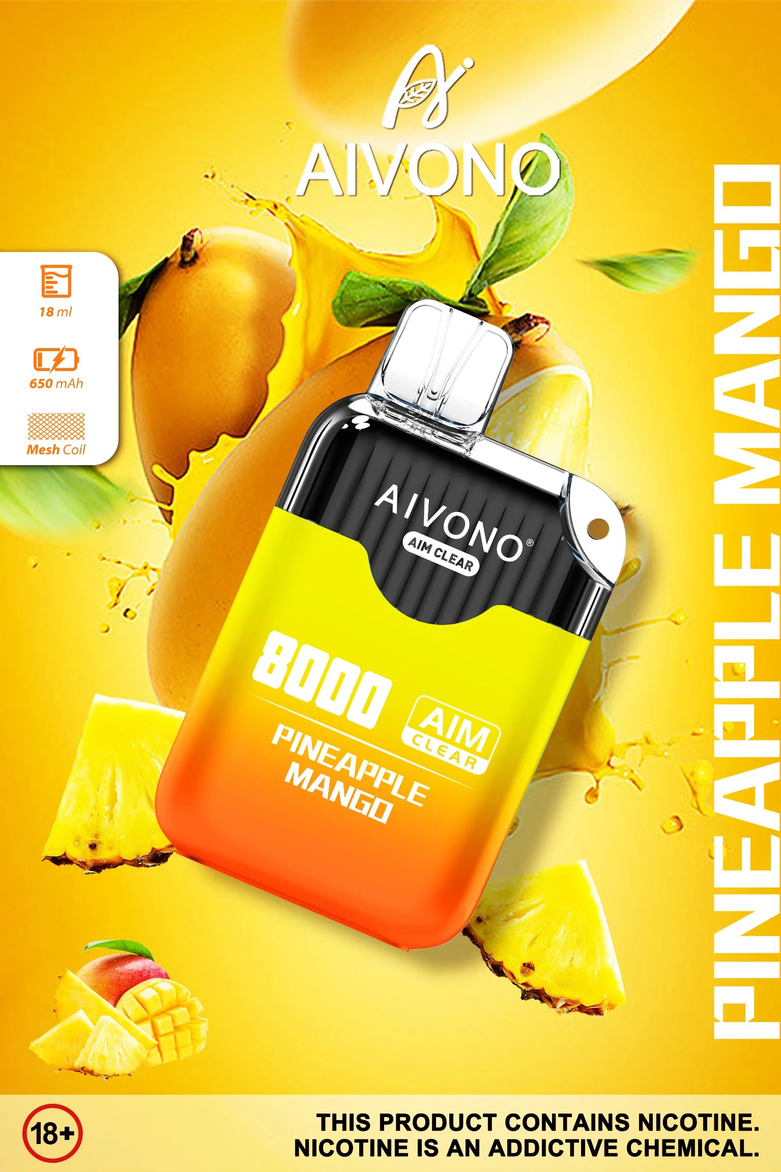 Original Aivono Vape Aim 6000 7000 8000 9000 Puffs Electric Hookah Price Mazaj Swft Vnsn 10K Wholesale Custom Pod