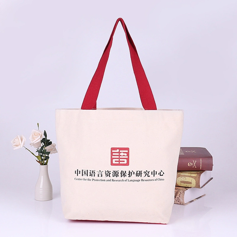 Fashion Hand Canvas Bags, Long Shoulder Belt Canvas Cotton Shopping Tote Bag