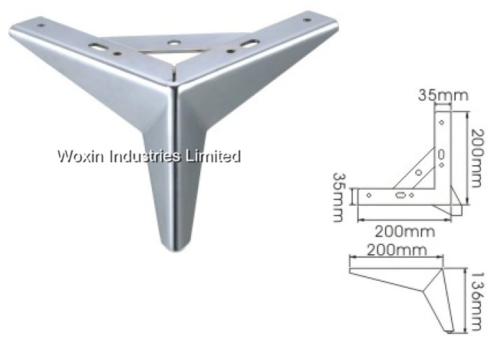 Factory Directly Manufacturer Furniture Feet Surport with Different Size