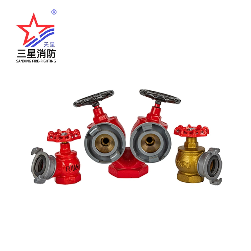 Double Body, Double Outlet Pressure Reducing and Steadying Indoor Hydrant, Fire Valve