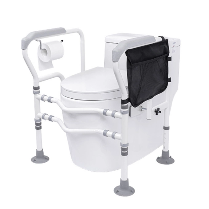 Adjustable Toilet Safety Rails Stand Alone Toilet Stand