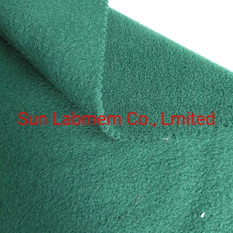 Green Brushed Anti-Pilling 100% Polyester Knitted Micro Polar Fleece