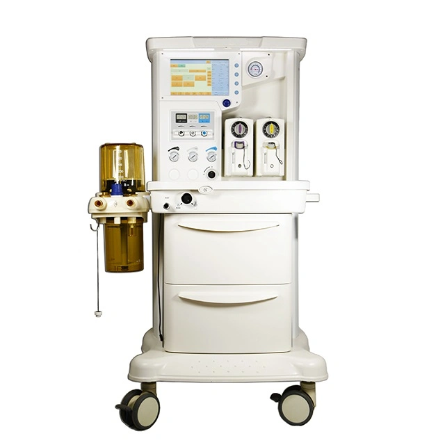 Equipo quirúrgico móvil de equipos médicos Equipos de belleza de las vías respiratorias respiración de la máquina de anestesia con ventilador