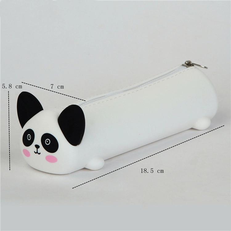 Custom Silicone Stereoscopic Student Pencil Bag Office Stationery Pen Case