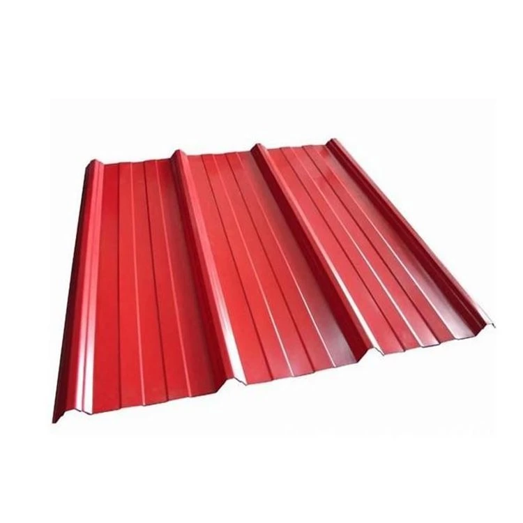 Pprepintado PPG plástico PE PVC Color recubierto Galvalume Alugalvanized Corrugated Chapa de acero para techos