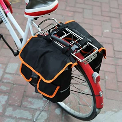 Motocicleta nueva bicicleta Bolsa mochila del asiento trasero desmontable, impermeable de viajes Bolsa de bicicleta Backseat Soporte bicicleta Panniers almacenamiento