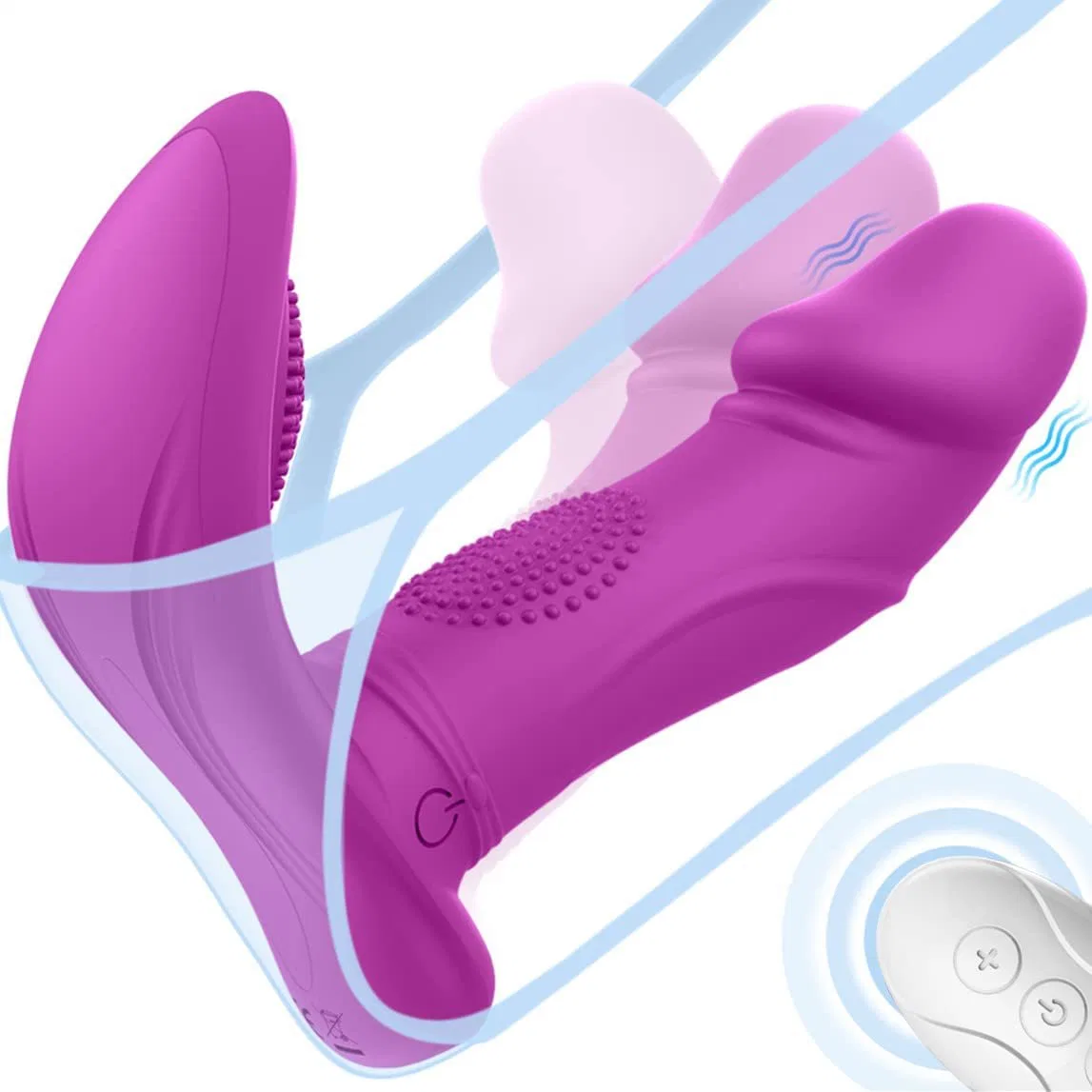 Sex Toys Wearable Vibrator to for Women Mimics Finger Quiet Panty Remote Control 3wiggles and 7 Vibrating G-Spots Adult Products