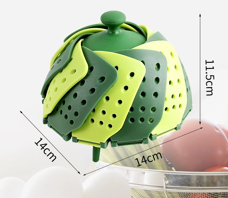 New Design Foldable PP+Silicone Fruit Basket for Home Storage