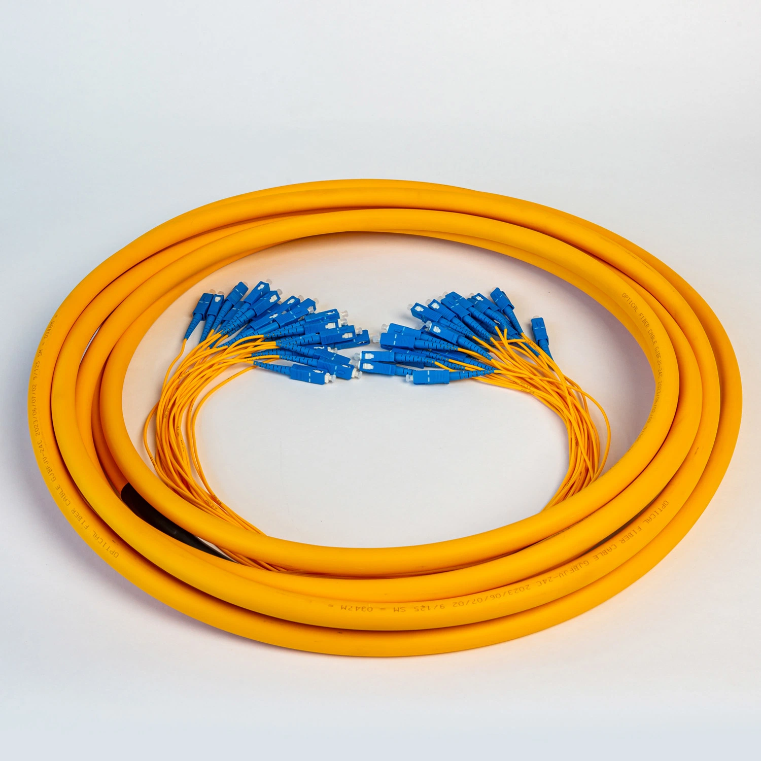 12 Núcleos Pigtail Pacote SC/UPC Piscina Armored fiber optic patch cord FTTH Council