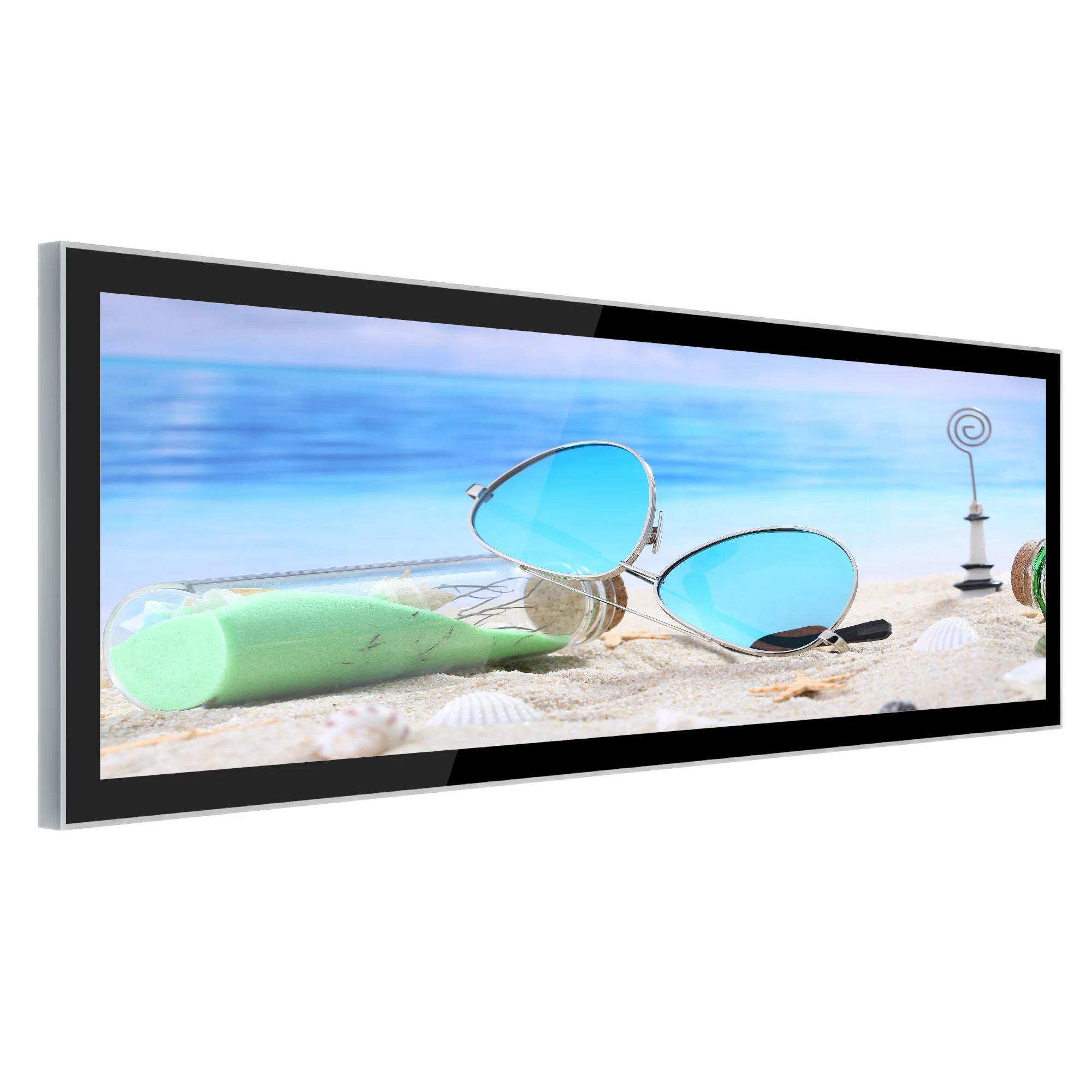 35 Inch Supermarket Shelf Display Advertising Stretched Bar Type Ultra-Wide Commercial LCD Screen