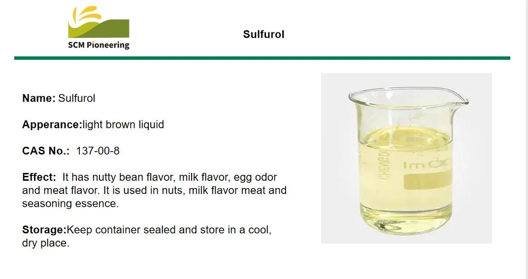 High Quality Food Flavors and Fragrances Sulfurol