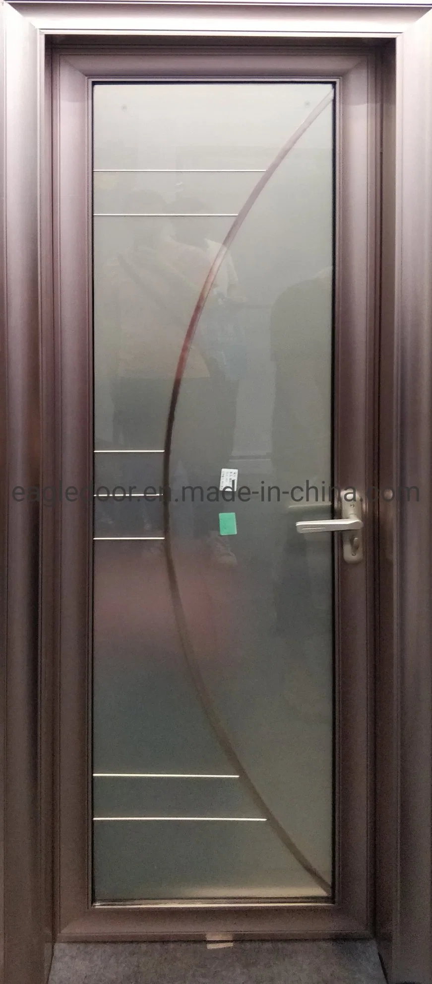 Nova decoração Casa de Banho Quarto portas de alumínio de design em vidro fosco chuveiro interior da porta de quarto (EA-2050)