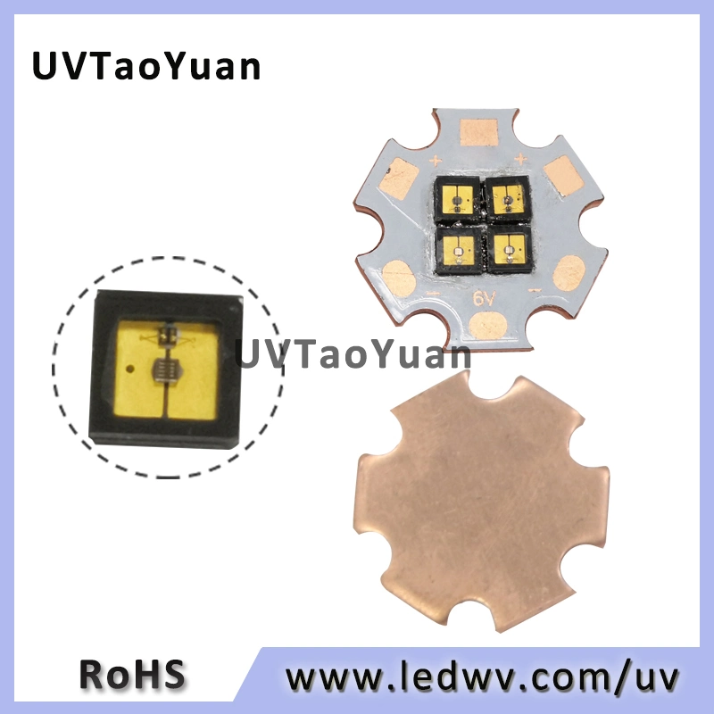 4 شرائح 15 مللي واط SMD 3535 20 مم PCB Copper 265nm UVC LED