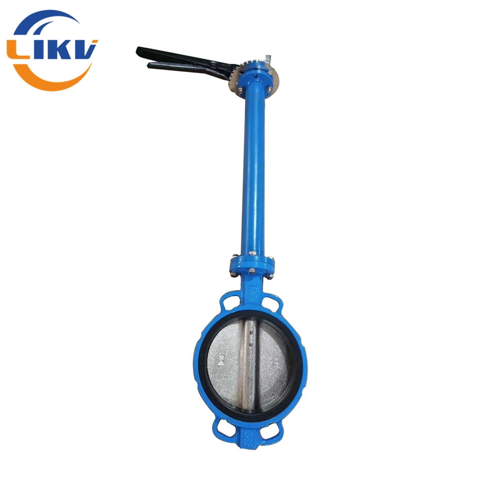 En558-1 Underground Iron Wafer Manual Operated Butterfly Valve Long Stem Extensions