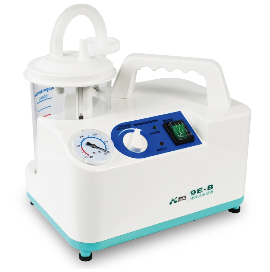 9e-B CE&ISO13485 Lightweight Oil-Free Portable Phlegm Suction Machine with Humanized Design for Medical Equipment