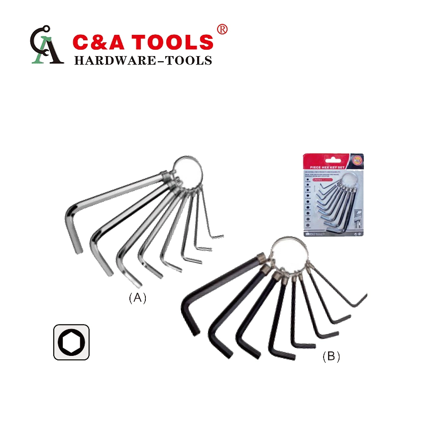 8PC Elastic Ring Hex Key Wrench Set