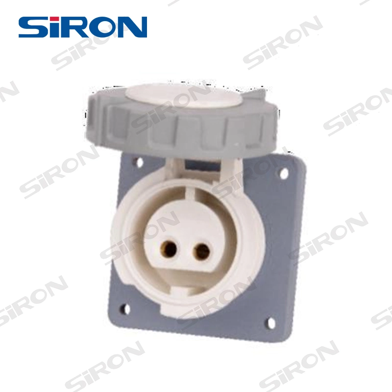 Siron H611 Industrial Waterproof Plug and Socket IP67 16A 32A Panel Mounted