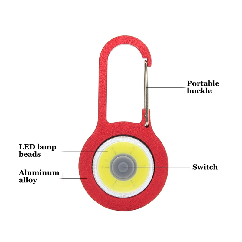 3 Modi COB LED-Taschenlampe Karabiner Portable Taschenlampe Licht Laterne Wyz19194