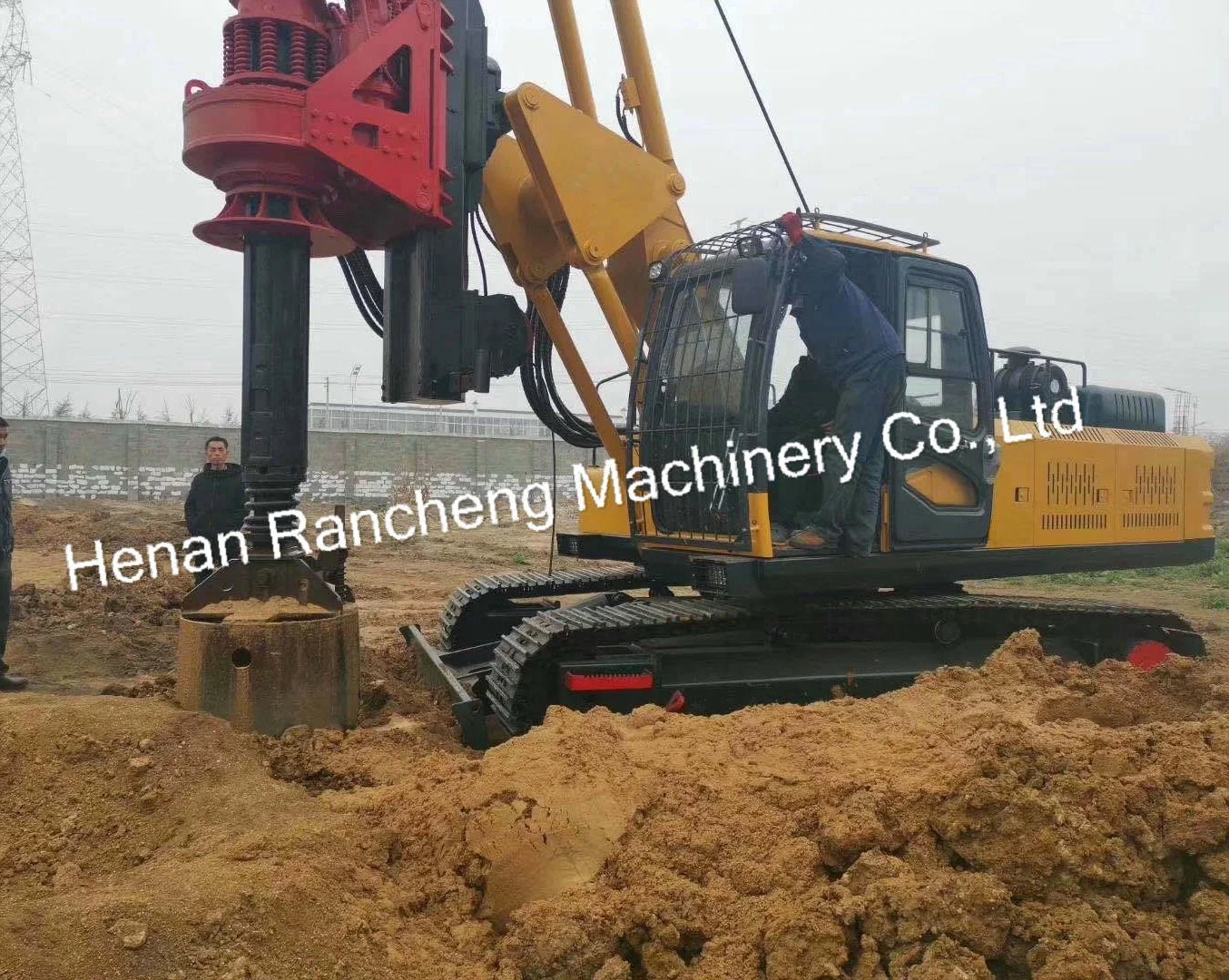 35m Hydraulic Bore Pile Rotary Drilling Rig/ Pile Drilling Driver with Diameter 500mm800mm1000mm1500mm