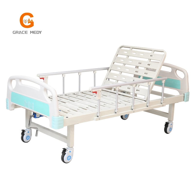 Medical/Patient/Nursing/Fowler/ICU Bed Medical One Function Manual Hospital Patient Bed with Single Cranks