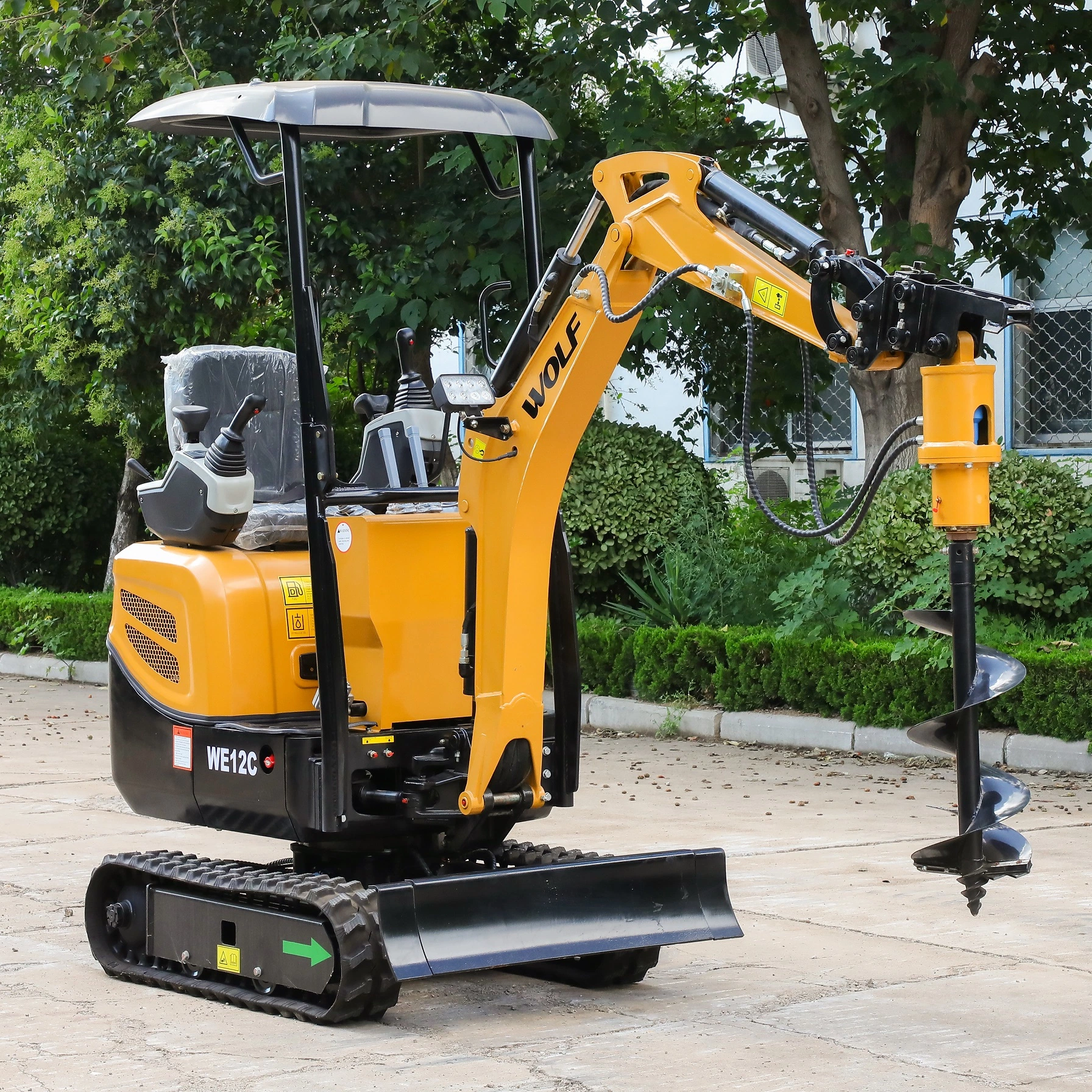 1.2 Ton Mini Digger We12 Mini Backhoe Excavator with Extendable Chassis