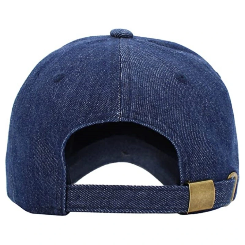 Vintage Cotton Denim Twill Plain Custom Sports Adjustable Dad Hat