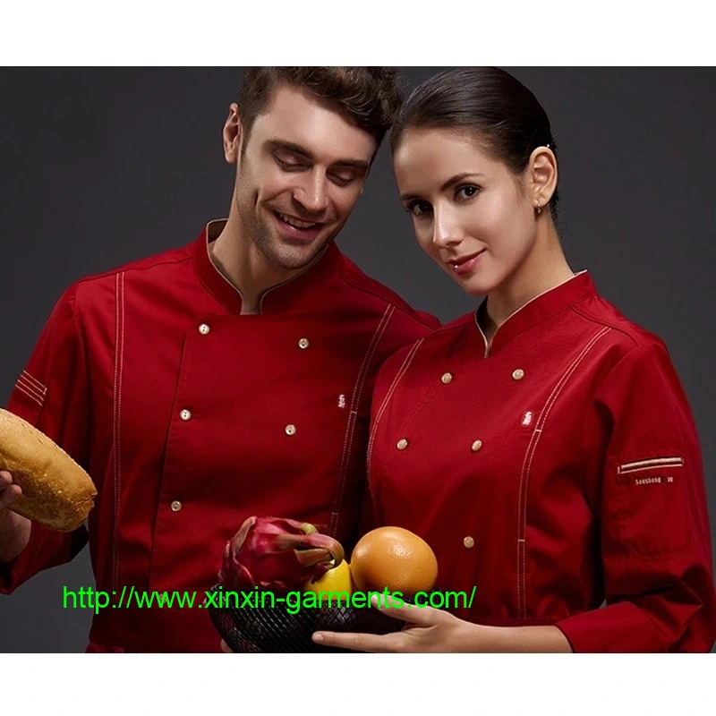 Wholesale Light Weight Cool Executive Chef Coat Jacket Hotel Restaurant Uniform (W2307)