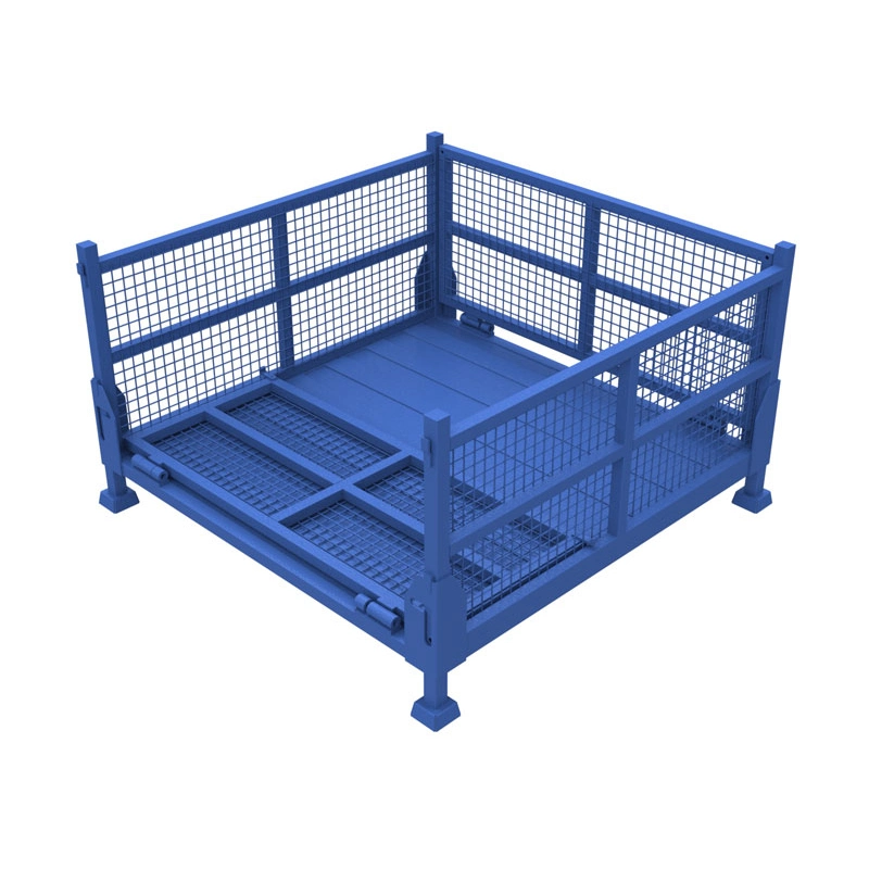 Full Welding Storage Cage Goods Shelves with Durable Pallet