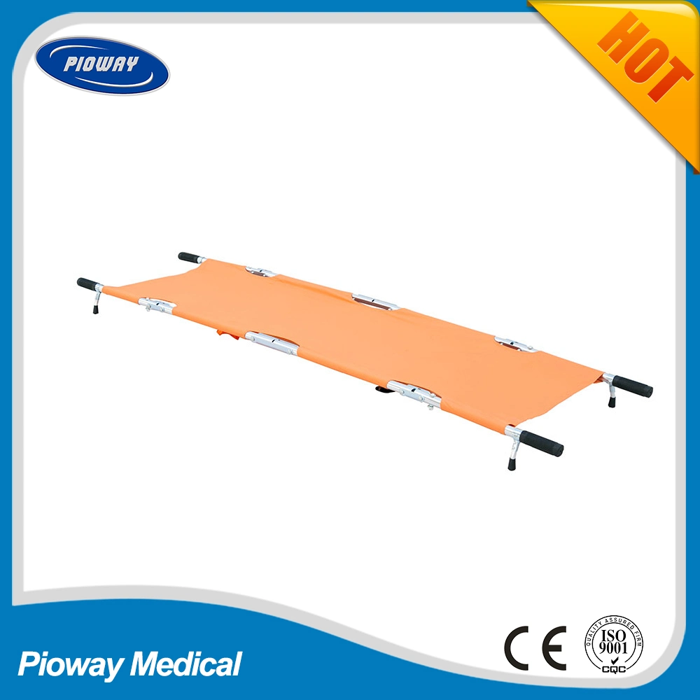 Aluminum Quarter Folding Stretcher /Light Weight 4 Folding Ambulance Stretcher (RC-F6)