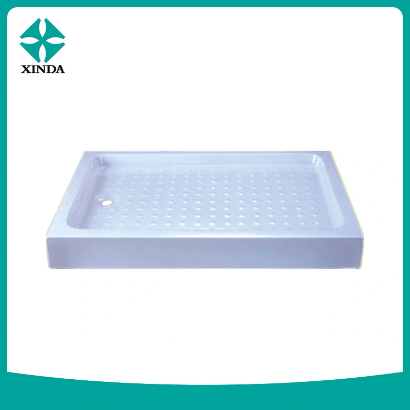 Fan-Shaped Corner Drain Acrylic Shower Tray Direct Manufacturer