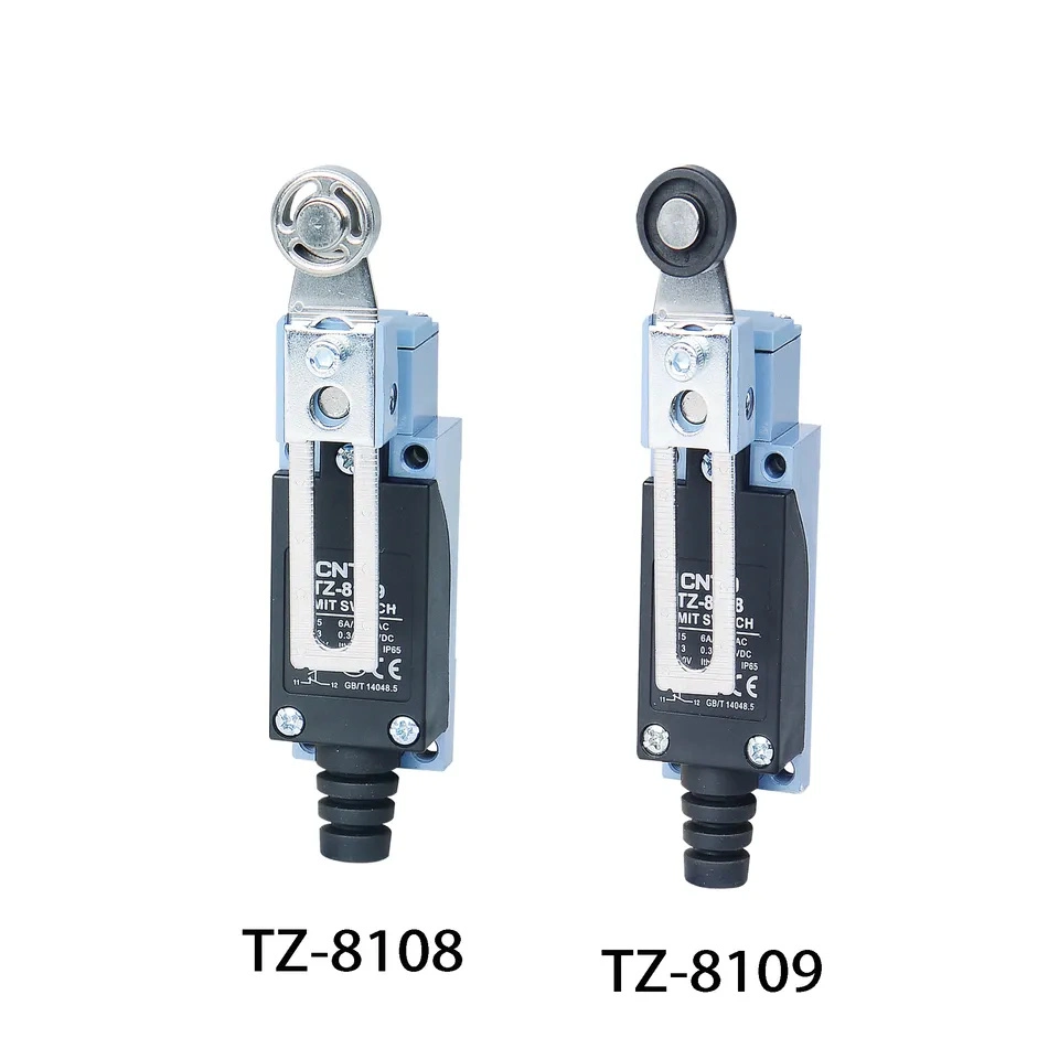 Interruptor de desplazamiento en miniatura de brazo giratorio ajustable de rodillo CNTD Tz-8108 Tz-8109 Interruptor de límite