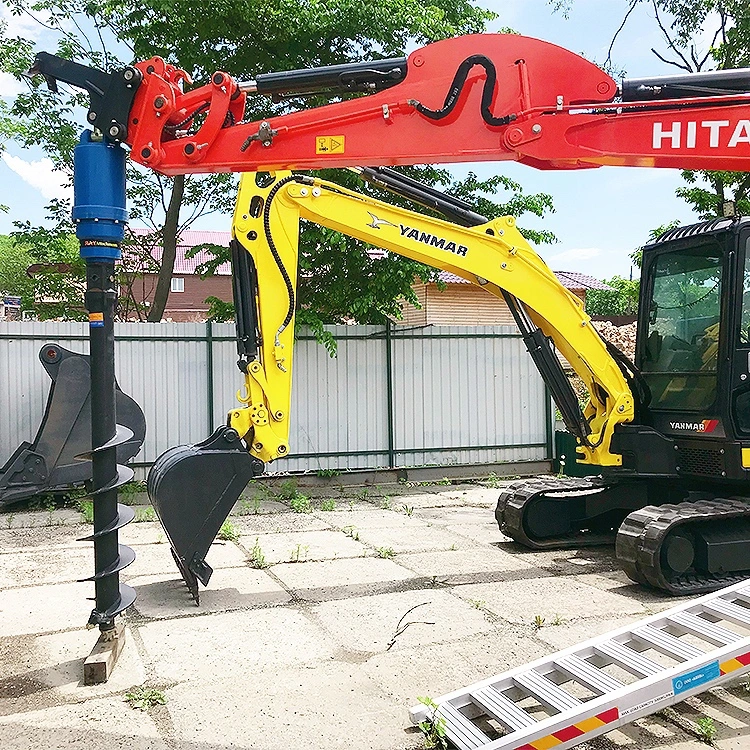 Excavator Auger Drilling Ground Hole Drill