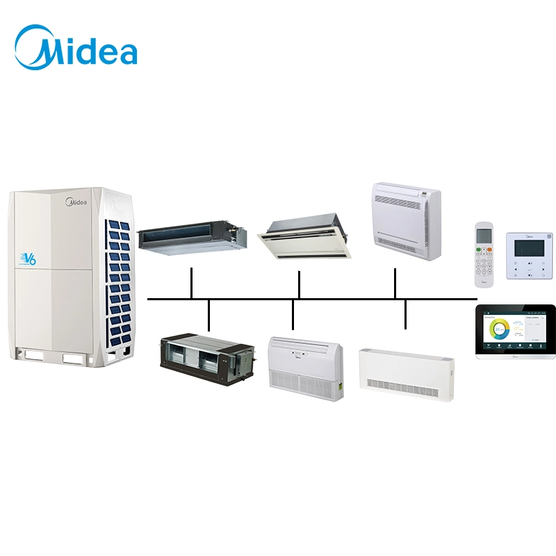 Midea 380-415V 10ton tecnologia precisa de controle de óleo VRF sistema DC Preços de inversores de ar condicionado dividido